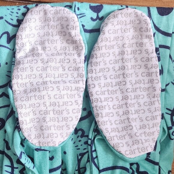 Carter's Animal Outline Knit Sleeper Footed Pajamas Toddler Boy Size 3T - Picture 5 of 5